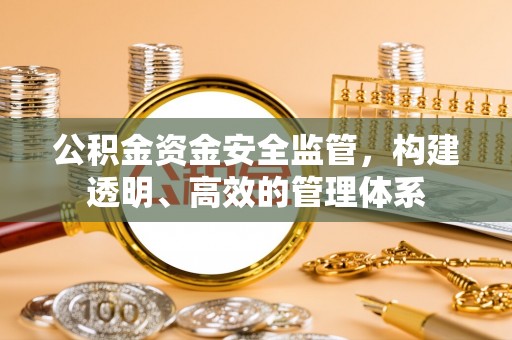 明溪公积金资金安全监管，构建透明、高效的管理体系