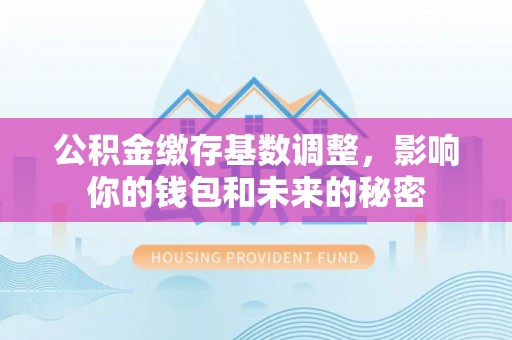 明溪公积金缴存基数调整，影响你的钱包和未来的秘密